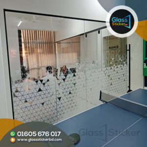 Frosted Paper Glass Door Sticker & Pasting