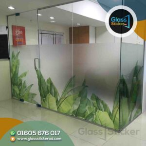 Glass Partition Thai Sticker for office