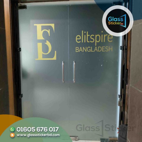 Elegant Glass Window Frosted Film Sticker