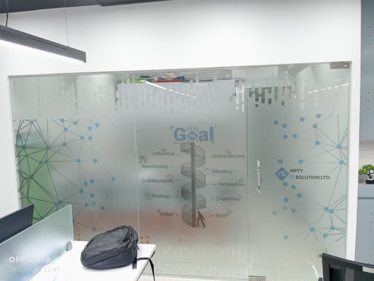Frosted Sticker for Office Thai Glass Decoration - GLASS STICKER BD