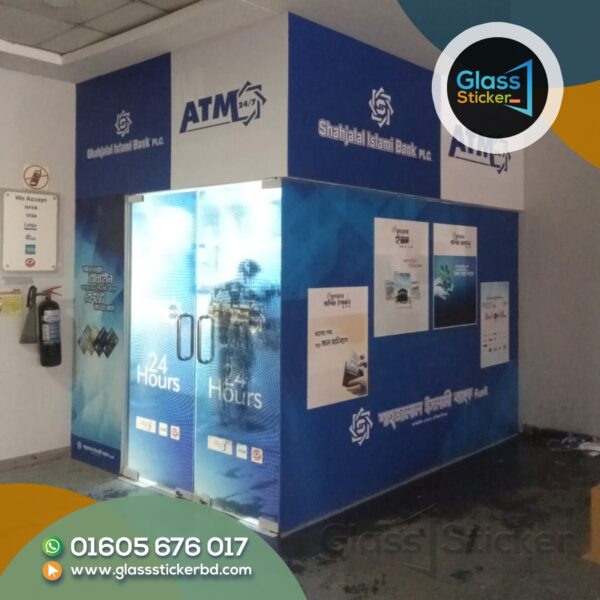 ATM Booth Wall Stickers Printing Service in Bangladesh