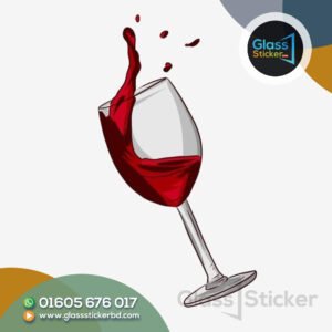 Wine Glass Stickers Dhaka