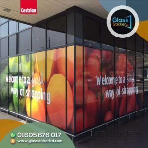 Showroom Glass Sticker Design