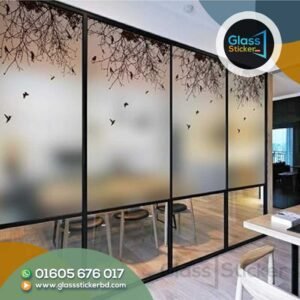 Restaurant Glass Decoration Sticker