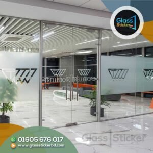 Showroom Branding Glass Sticker