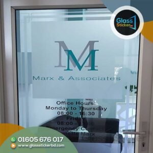 Corporate Glass Sticker in Bangladesh