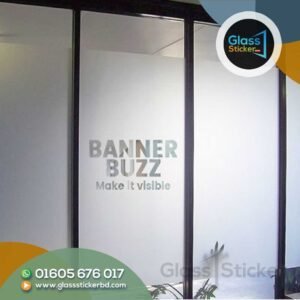 Clinic Glass Branding Sticker in Bangladesh