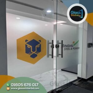 Logo Glass Sticker for Office