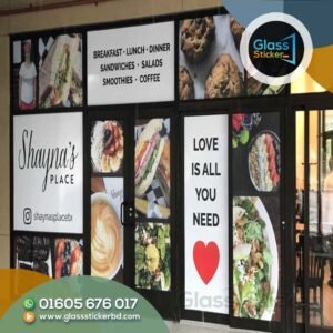 Showroom Glass Sticker Installation Service