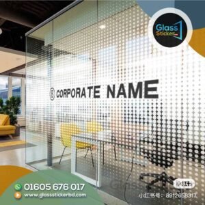 Promotional Glass Sticker