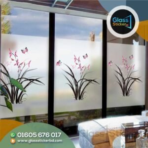 Glass frosting sticker