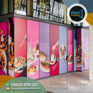Glass Sticker for Shop Branding