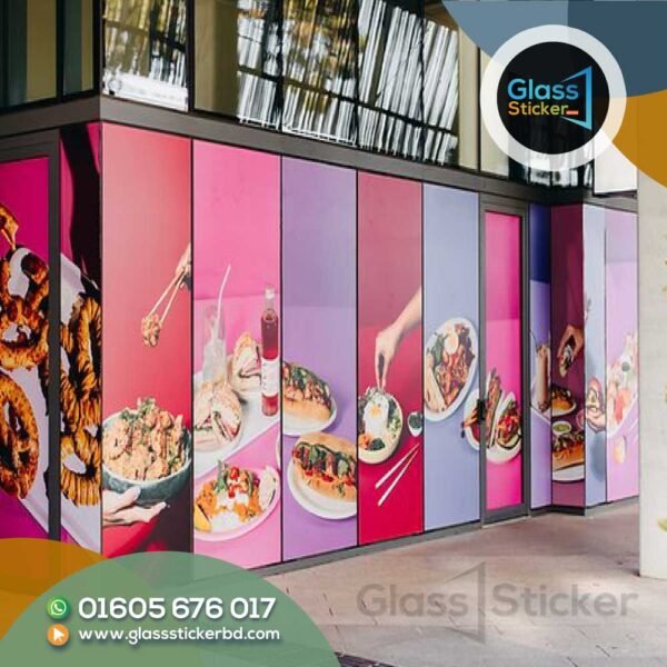 Glass Sticker for Shop Branding