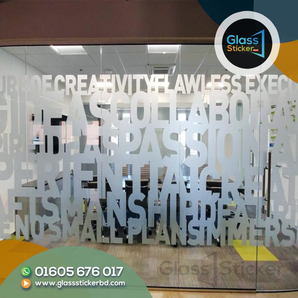 Vinyl Glass Stickers in Bangladesh