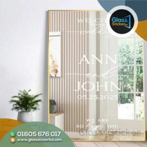 Wedding Stage Glass Sticker