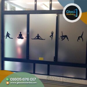 Gym Glass Sticker Design