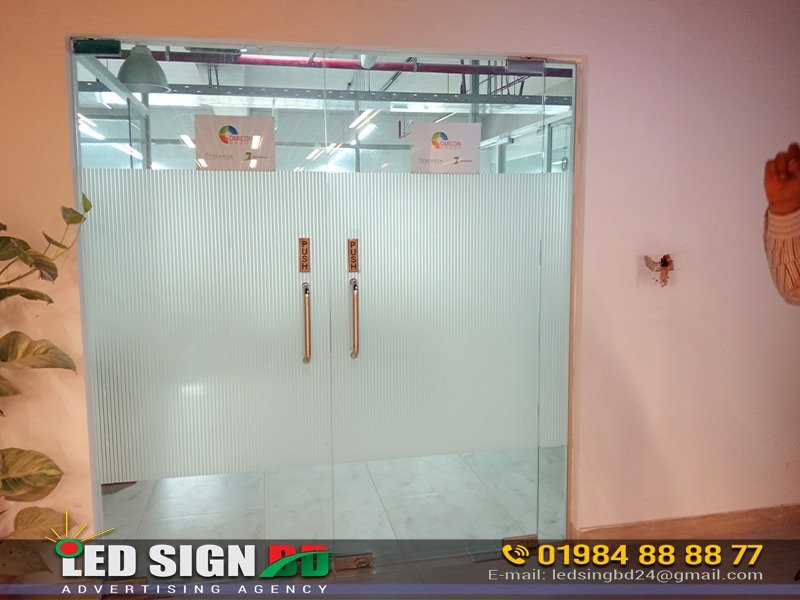 Custom Glass Sticker Printing