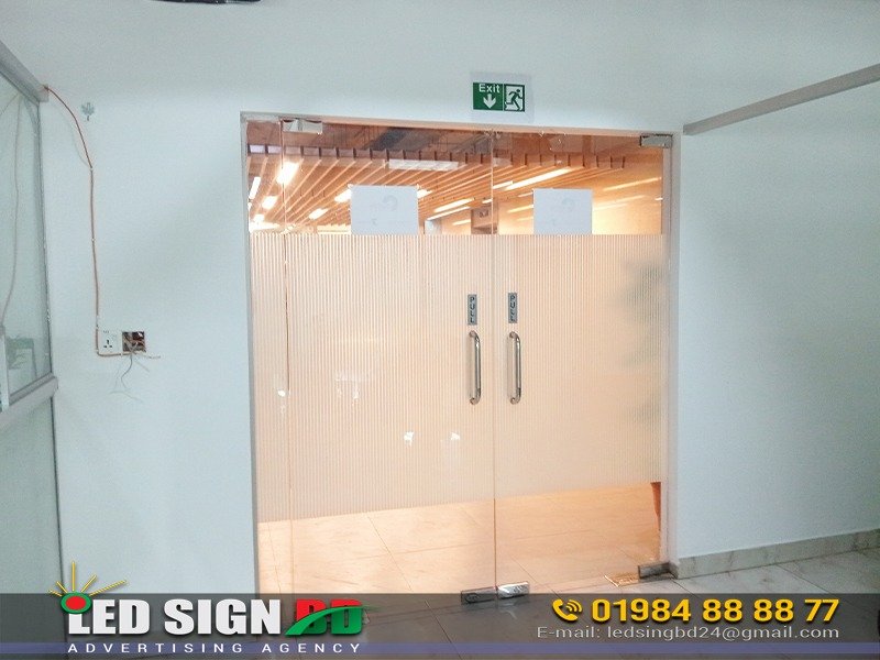 Custom Glass Sticker Printing