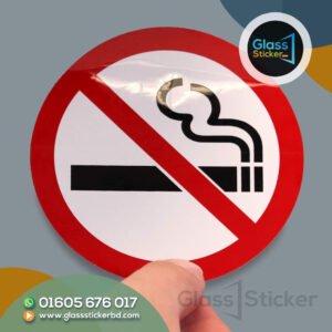 No Smoking Glass Sticker