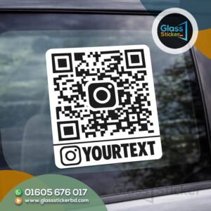 Barcode Glass Sticker